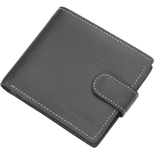 2021 New Leather Wallets Male Purse Money Credit Card Holder Genuine Coin Pocket Brand Design Money Billfold Maschio Clutch