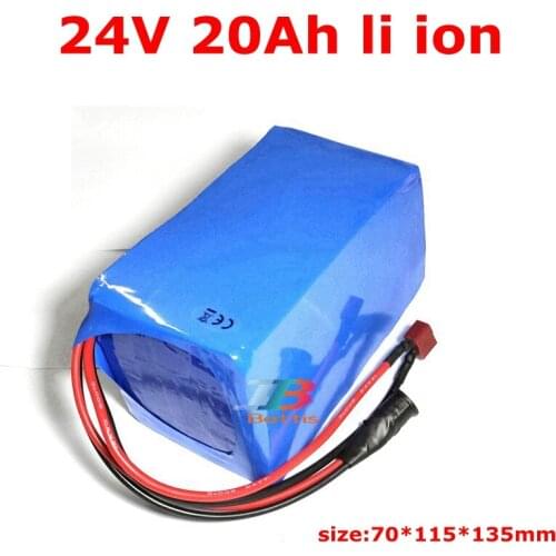 Customize 24v 20Ah lithium battery li-ion 18650 BMS 7S for wheelchair scooter bike Monitoring 350w 500w motor +3A charger