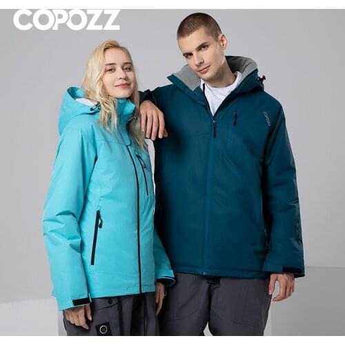 COPOZZ Ski Suit Mountain Waterproof Snowboard Warm Ski Jacket and Pants Ski Set Men Women Winter Outdoor Female Male Snow Suits