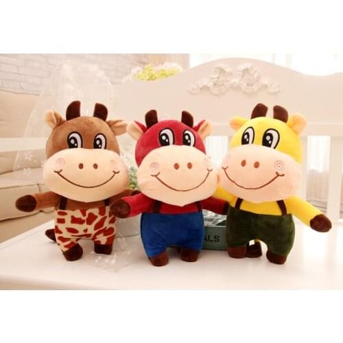 Lovely cartoon cow soft doll plush toy about 30cm toy birthday gift h2255