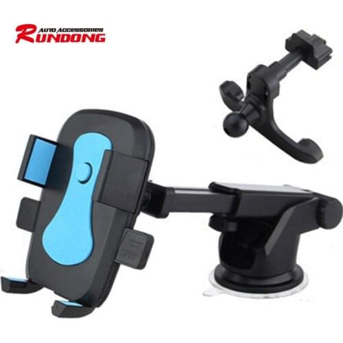 Multi-functional navigation bracket S086C for air outlet mobile phone bracket with telescopic arm sucker