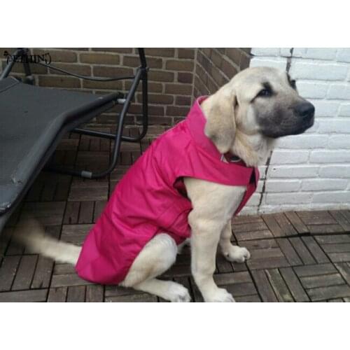 High recommend warm large dog coat fleece fabric inner big dog jacket keep warm pet clothes XS-XXXXL fit different size dog