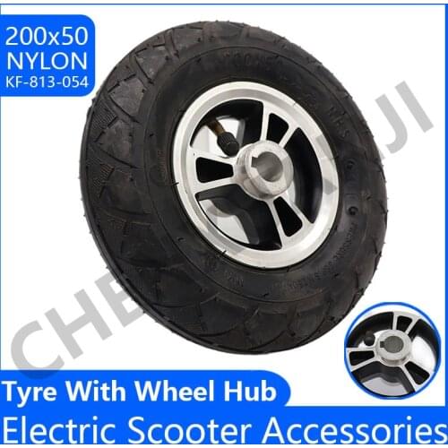 NYLON 200x50 Pneumatic tire 200*50 Wheels Aluminium Alloy Wheel Tire 8 Inch Electric Scooter Tyre with Wheel Hub