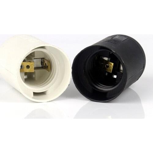 New E27 4A,250V Edison Lamp Bulb Holder Socket White/Black Pendant Ceiling Light Vintage