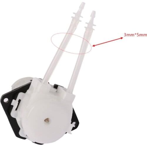 DC 12V Peristaltic Dosing Pump 3x5mm DIY Head Tube For Lab Analytical Liquid Water Pump