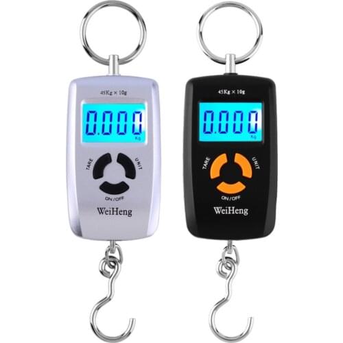 Mini LCD Portable Digital Electronic Scale 10 To 45kg 10g for Fishing Luggage Hooking Hanging Scale LCD Display Balance