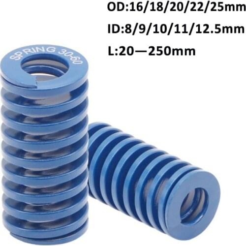 Blue Light Load Mould Die Springs Spiral Stamping Spring Compression Mould Spring OD 16-25mm ID 8-12.5mm Length 20-250mm