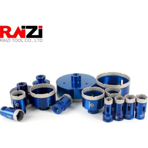 Raizi Phoenix 1pc M14 Vacuum Brazed Dry Diamond Drilling Core Bit For Porcelain and Granite Tile Hole Saw Stone Drill Bit