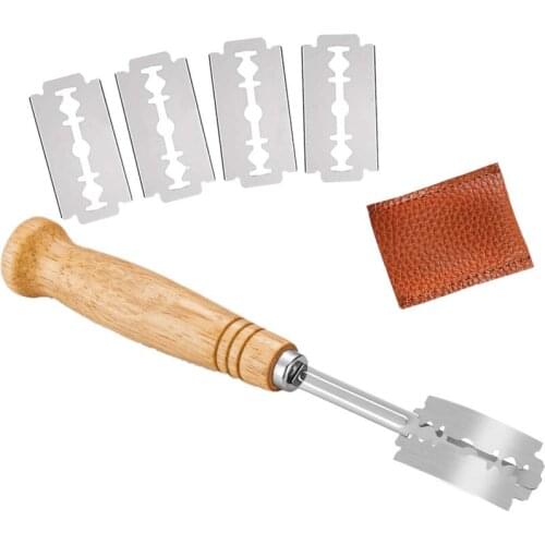 L30 Bread Cutter French Bread Lame Slashing Tool Dough Razor Accessories for Baking Blade European Style Arc Curved Toast Knife