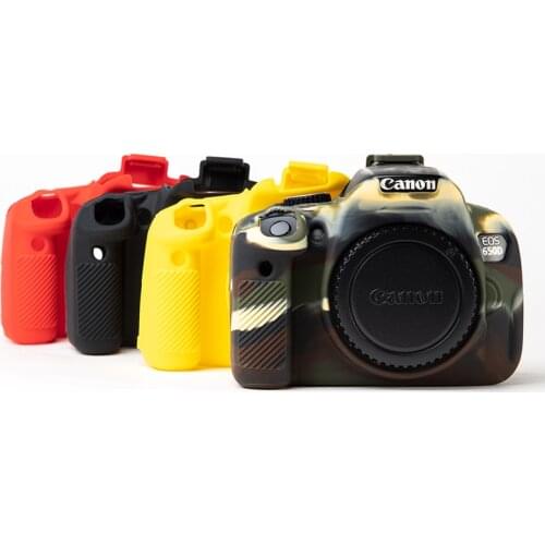 Rubber Silicone Skin DSLR Camera Bag Body Cover Protector Soft Frame Case for Canon EOS 650D 700D