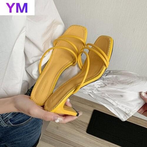 2021 Womens Slippers Summer Heel Sandals Casual Shoes Open Toe Beach Fashion Candy Colors Plus Size Shallow Flat With