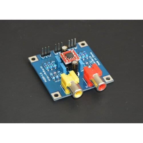 Audio balanced signal balanced output to single-ended RCA unbalanced audio signal conversion board