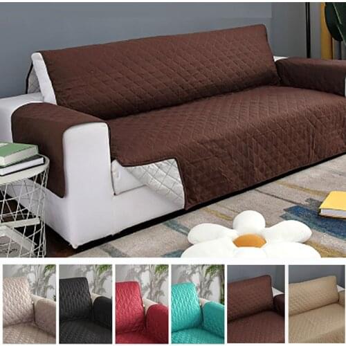 1/2/3 Seater Quilted Anti-wear Sofa Cover for Dogs Pets Kids Anti-Slip Couch Recliner Slipcovers Armchair Furniture Protector