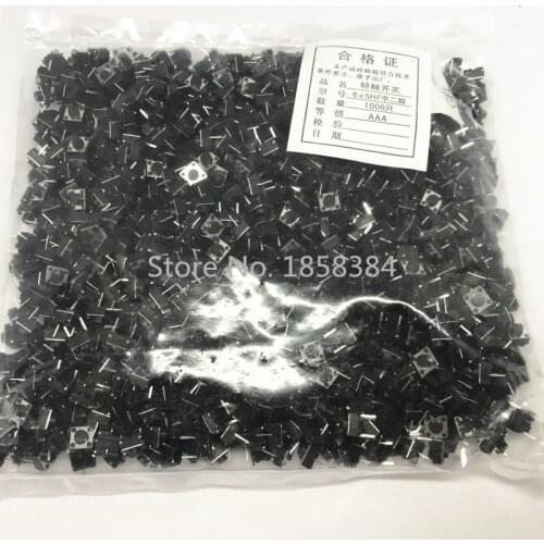1000PCS 2 pins 6*6*5 mm Switch Tactile Push Button Switches 6x6x5mm