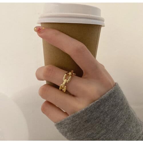 VENTFILLE 925 Sterling Silver Finger Rings INS Fashion France Gold Plated Creative Geometric Elegant Party Jewelry Women Gifts