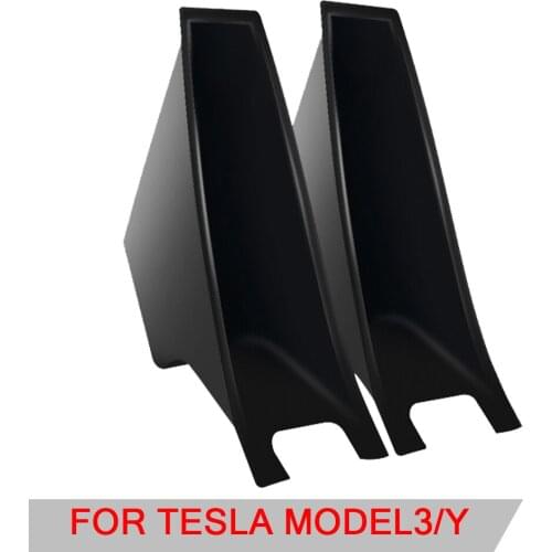 2 Pcs For Tesla Model 3 2016-2021 Auto Door Side Armrest Box Storage Handle Tray Organizer Hidden Holder Box Car Accessories