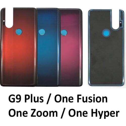 20Pcs Back Battery Cover Rear Housing For Moto G9 Plus Play / One Fusion / One Hyper / One Zoom / E7 / X4 Case With Adhesive