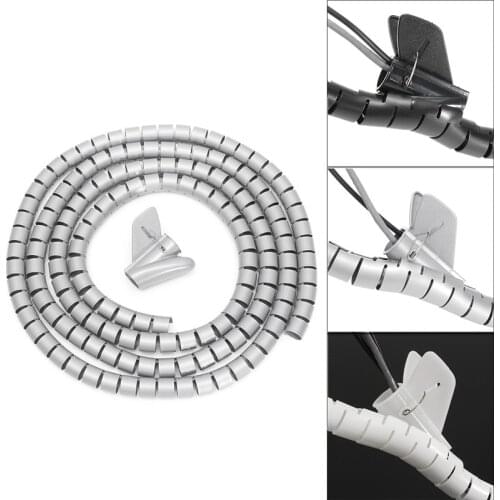 3M 25mm Spiral Wire Organizer Wrap Tube Flame retardant colorful spiral bands diameter Cable casing Cable Sleeves Winding pipe