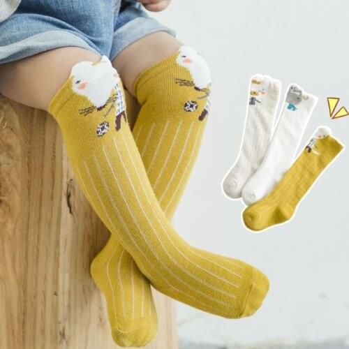 3pcs/sets Unisex Lovely Cute Cartoon Fox Kids Baby Socks Knee High Girl Boy Baby Toddler Socks Animal Infant Soft Cotton Socks