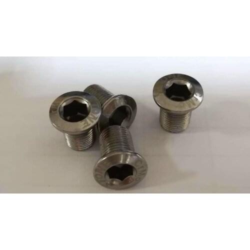 4pcs Bicycle Single Chainring Screw Bolts 1 x system for Replace Shi mano M8000