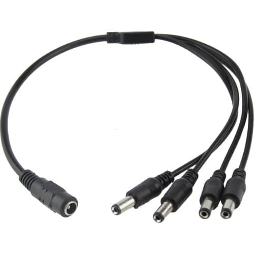 Ausuky 1-4 DC Power Adapter 4-Port Splitter Adaptor Cable CCTV Camera-15