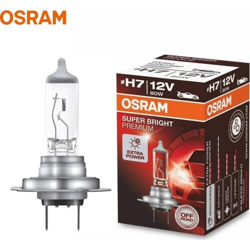 OSRAM H7 SUPER BRIGHT PREMIUM 12V 80W Off Road Car Halogen Headlight Auto Bulb Original Lamp OEM Quality Germany 62261SBP (1pc)