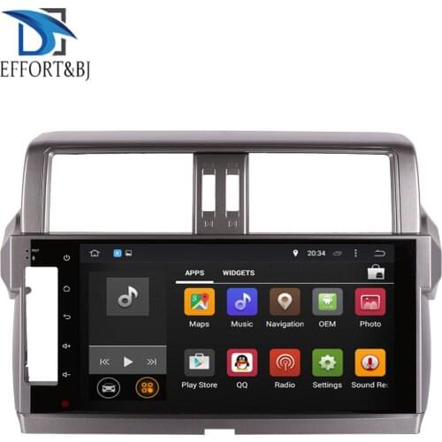 Android 9.0 10.1 inch Car GPS For TOYOTA Land Cruiser Prado 150 IPS 2014-2017 4GB RAM Prado150 with Steering wheel multimedia