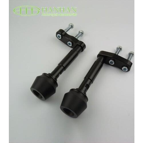 Free shipping ! MOTORCYCLE CNC New Engine Cover Frame Sliders Crash Protector For Kawasaki Z250 Z300 - Black
