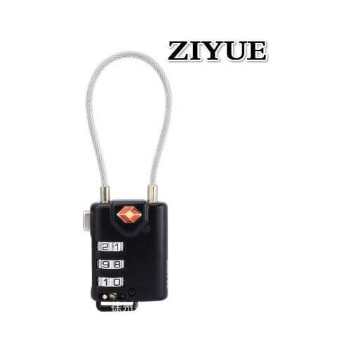 Free Shipping TSA Universal Mini Wire Rope Combination Lock Travel Luggage Suitcase Lock Padlock