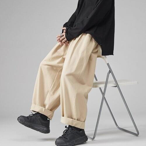 Mens Pants Wide Leg Streetwear Oversized Harem Pants Hip Hop Joggers
