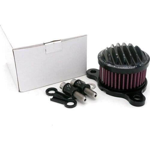 Black Air Filter Motorcycle Intake Air Cleaner System For Harley Sportster XL Iron 883 XL1200 48 72 2004-2014 Filtre a air moto
