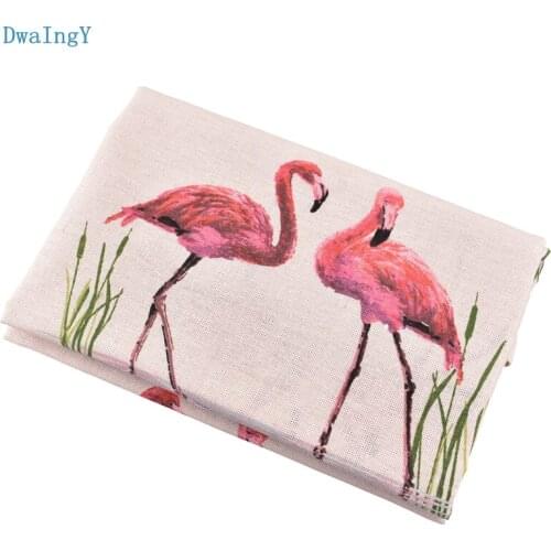 DwaIngY Printed Cotton Linen Fabric For Quilting DIY Sewing,Sofa,Table, Cloth Furniture Cover Tissue Cushion Material Half meter