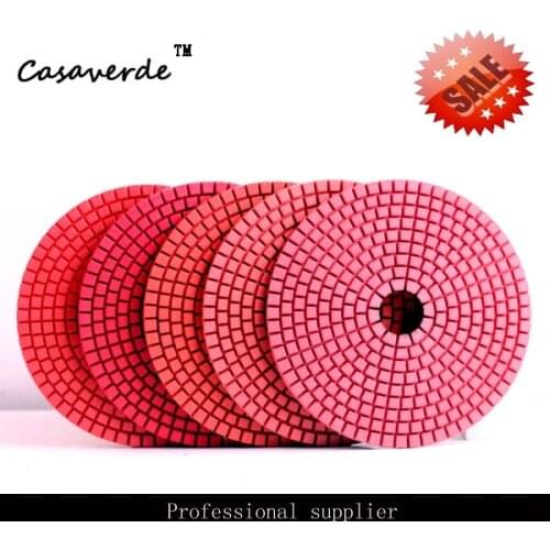 DC-LRPP02 D125mm 5 inch flexible wet angle grinder polish pads for Granite and Marble