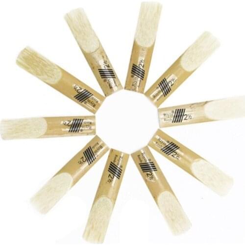 Hot 10pcs Classic Alto Sax Reeds Reed For Riyin Saxophone 2.5 Strength 2 1/2 Xmas Gift Useful Traditional
