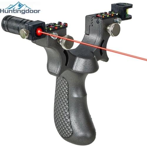 Laser Aiming Slingshot Professional Hunting Slingshot Hunting Powerful With Rubber Band High Precision Outdoor Sport Shooting