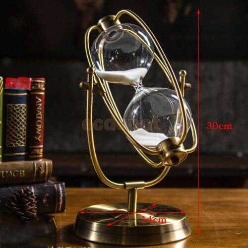 MagiDeal 30 Minutes 11inch Grystal Hourglass Sandglass Sand Clock Timers Creative Gift Sand Timer Home Decorations Centerpiece
