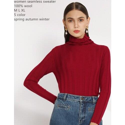 Naizaiga 18G One-piece seamless turtleneck solid stripe green light gray Fungus sleeve pullovers women sweater DSFS8