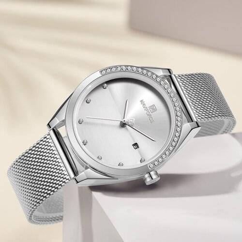 NAVIFORCE Top Brand Luxury Watch Women Auto Date Quartz Casual Dress Ladies Wrist Clock Gift for Girl Wife Relogio Feminino 2020