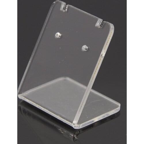 5Pcs Organic Glass Earring Displays Jewelry Earring Ear Studs Organizer Stand Holder Show Display Mini Rack Showcase 35x34x27mm