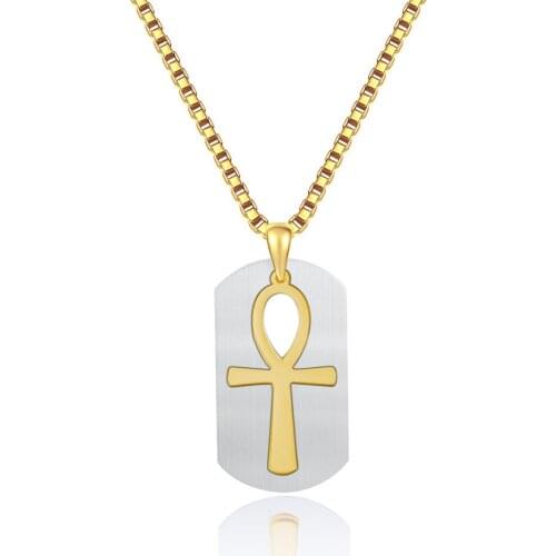 Tassina Puzzle Cross Necklaces & Pendants Hip Hop Stainless Steel Gold Color Party For Women Drop Shopping Fashion Jewelry