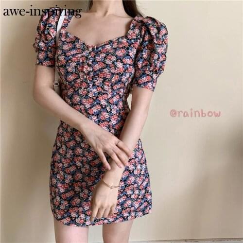 Awe-inspiring Sexy Sheath Pencil Dress Hot Sales Women Holiday Party Hollow Out Hole Backless Floral Mini Korea Chic Mini Dress