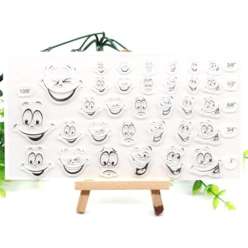 ZFPARTY Face Transparent Clear Silicone Stamp/Seal for DIY scrapbooking/photo album Decorative clear stamp sheets