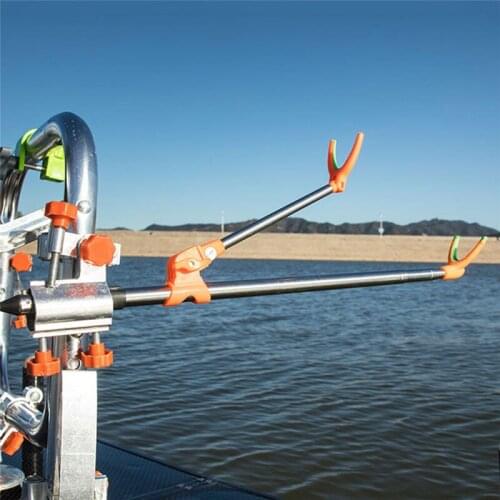 Fishing Equipment Telescopic Fishing Rods Holder Folding Stainless Steel Hand Rod Holder Use New 1.5M 1.7M 2.1M 2.4M