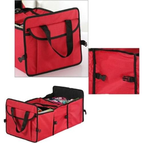 Car storage bag luggage folding collapsible storage bag camping holiday snacks storage grid interior parts auto parts