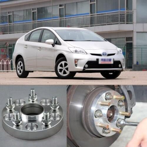 Teeze 4pcs Billet 5 Lug 12*1.5 Studs Wheel Spacers Adapters For Toyota Prius 2005