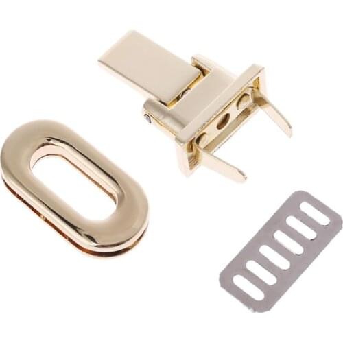 THINKTHENDO Metal Clasp Turn Locks Twist Lock for DIY Handbag Shoulder Bag Purse Hardware Accessories