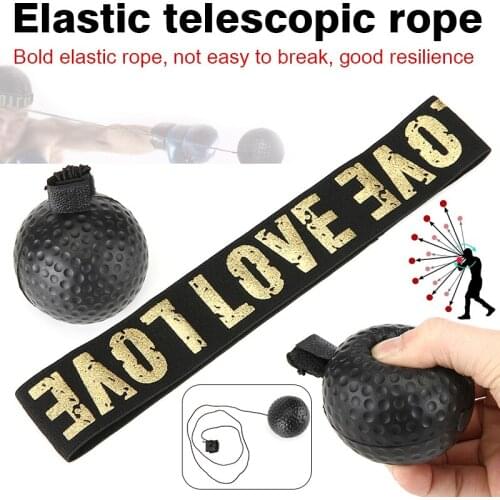 Fight Ball Head-mounted Boxing Reaction Ball W/ Headband Boxing Reflex Speed Training Punch Exercise For Kickboxing Free Combat