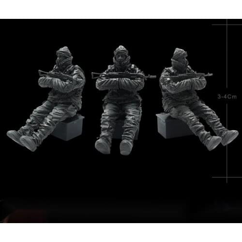 1/35 resin white model resin model Russian modern special forces soldiers need to manually color the model free shipping