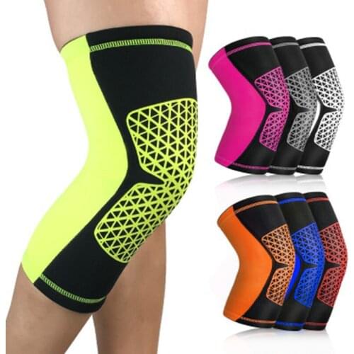 1 Pair Elastic Ventilate Unisex Sports Knee Guard Using The Elasticity Of Rubber Net Keep Patella In Correct Range Of Motion
