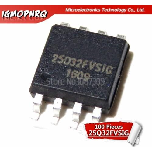 100pcs W25Q32FVSSIG 25Q32 25Q32FVSIG W25Q32 SOP8 SOP new original
